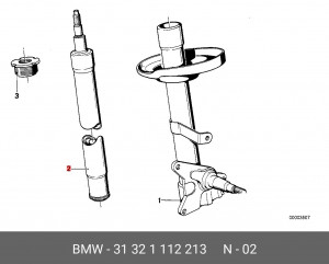 Амортизатор подвески 31 32 1 112 213 BMW