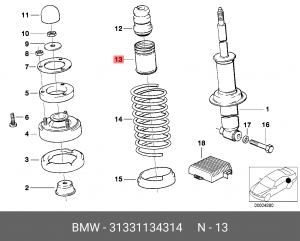 Пыльник амортизатора подвески 31 33 1 134 314 BMW