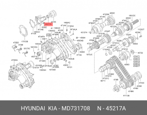 Кольцо уплотнительное MD731708 HYUNDAI KIA