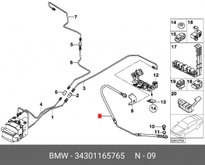 Шланг тормозной 34 30 1 165 765 BMW