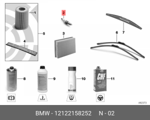 Свеча зажигания 12 12 2 158 252 BMW
