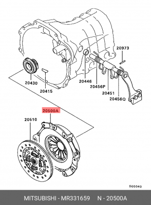 Крышка картера сцепления MR331659 MITSUBISHI
