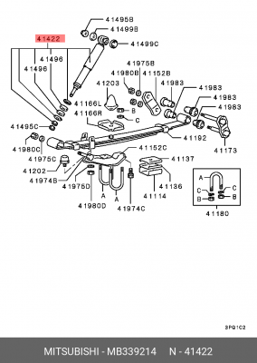 Амортизатор подвески MB339214 MITSUBISHI