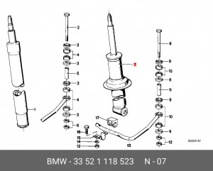 Амортизатор подвески 33 52 1 118 523 BMW