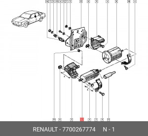 Насос электрический топливной системы 7700267774 RENAULT