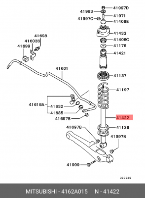 Амортизатор подвески 4162A015 MITSUBISHI
