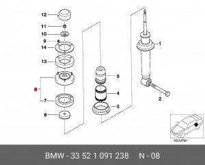 Опора амортизатора подвески 33 52 1 091 238 BMW
