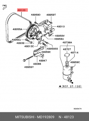 Ремень приводной MD192809 MITSUBISHI
