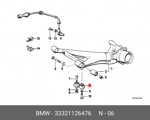 Стойка стабилизатора 33 32 1 126 476 BMW