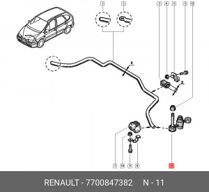 Стойка стабилизатора 7700847382 RENAULT