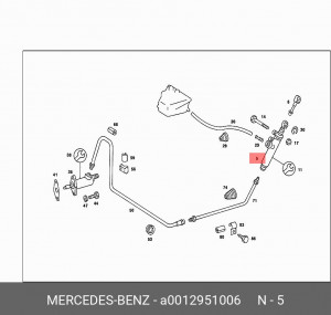 Цилиндр сцепления главный A 001 295 10 06 MERCEDES BENZ