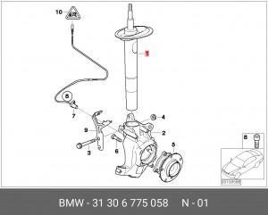 Амортизатор подвески 31 30 6 775 058 BMW
