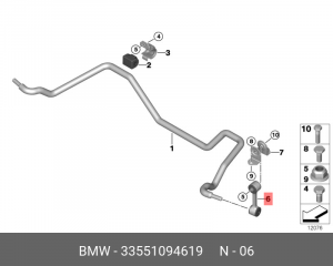 Стойка стабилизатора 33 55 1 094 619 BMW