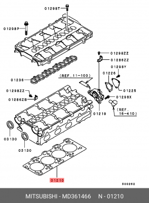 Прокладка ГБЦ MD361466 MITSUBISHI
