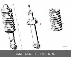 Амортизатор подвески 33 52 1 110 414 BMW