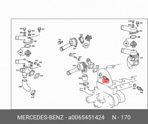 Датчик включения вентилятора A0065451424 MERCEDES BENZ