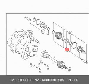 ШРУС A 000 330 15 85 MERCEDES BENZ
