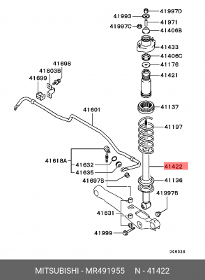 Амортизатор подвески MR491955 MITSUBISHI