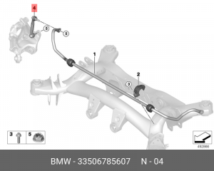 Стойка стабилизатора 33 50 6 785 607 BMW