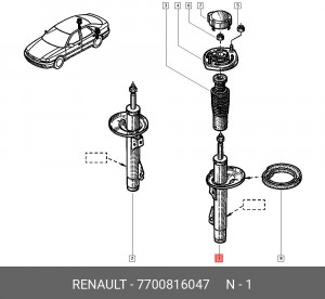 Амортизатор подвески 7700816047 RENAULT