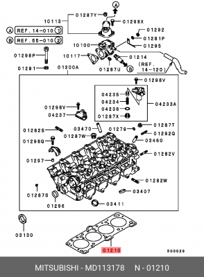 Прокладка ГБЦ MD113178 MITSUBISHI