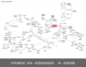 Опора шаровая подвески 4383066000 HYUNDAI KIA
