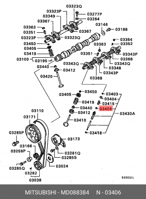 Фиксатор штока MD088384 MITSUBISHI