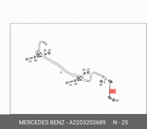 Стойка стабилизатора A2203203689 MERCEDES BENZ