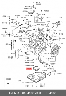Фильтр масляный АКПП 4632123000 HYUNDAI KIA