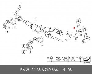 Стойка стабилизатора 31 35 6 769 664 BMW