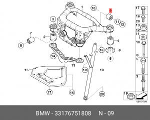 Сайлентблок 33 17 6 751 808 BMW