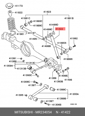 Амортизатор подвески MR234054 MITSUBISHI