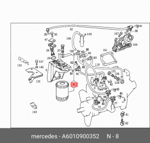 Фильтр топливный A 601 090 03 52 MERCEDES BENZ