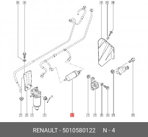 Насос электрический топливной системы 5010580122 RENAULT