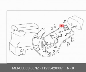 Трос спидометра A1235420307 MERCEDES BENZ