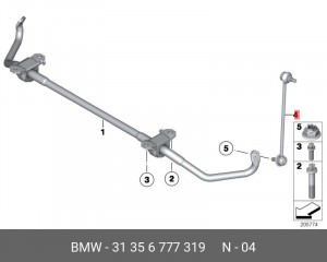 Стойка стабилизатора 31 35 6 777 319 BMW