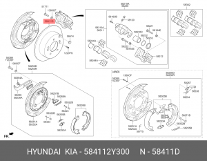 Диск тормозной 58411-2Y300 HYUNDAI KIA