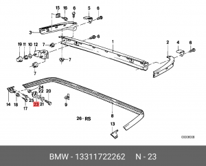 Шланг топливный 13 31 1 722 262 BMW