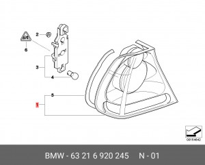 Задний фонарь 63 21 6 920 245 BMW