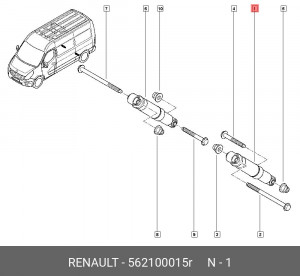 Амортизатор подвески 562100015R RENAULT