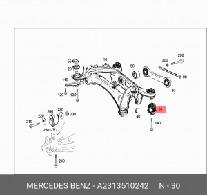 Сайлентблок A 231 351 02 42 MERCEDES BENZ
