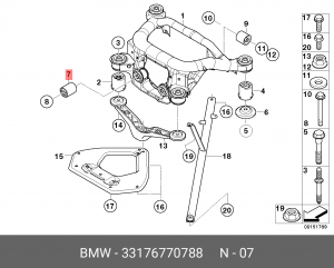 Сайлентблок 33 17 6 770 788 BMW