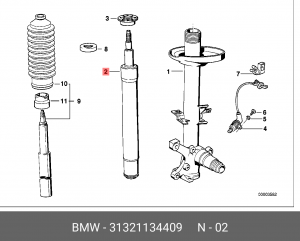 Амортизатор подвески 31 32 1 134 409 BMW