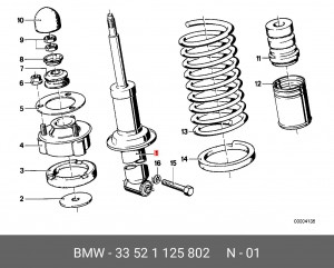 Амортизатор подвески 33 52 1 125 802 BMW