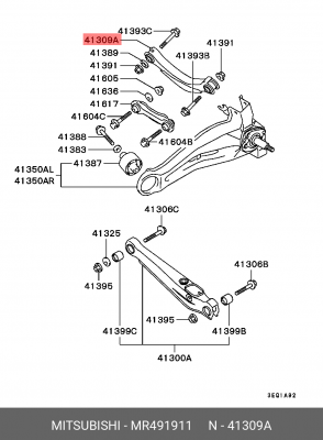 Рычаг подвески MR491911 MITSUBISHI