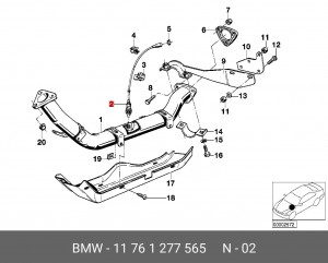 Датчик кислородный (лямбда-зонд) 11 76 1 277 565 BMW