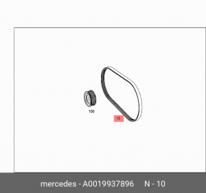 Ремень приводной A0019937896 MERCEDES BENZ