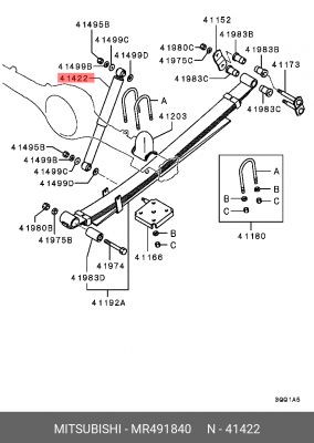 Амортизатор подвески MR491840 MITSUBISHI