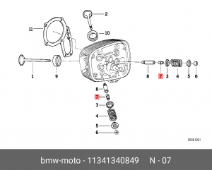 Колпачок маслосъемный 11 34 1 340 849 BMW