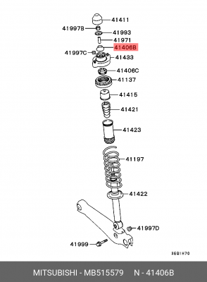 Сайлентблок - втулка рессоры MB515579 MITSUBISHI